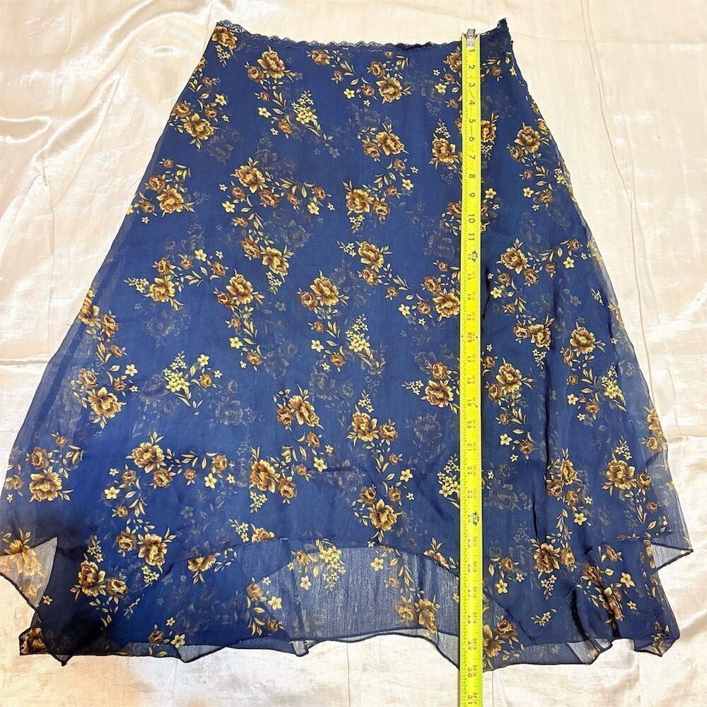 Free People Women's Floral Midi Skirt Size S - Picture 7 of 10